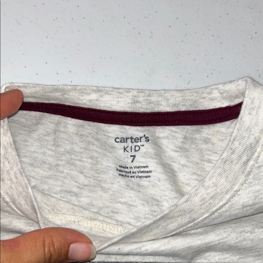 Carter’s Kids Boy’s Long Sleeve Everyday Top Size 7 - Picture 2 of 7